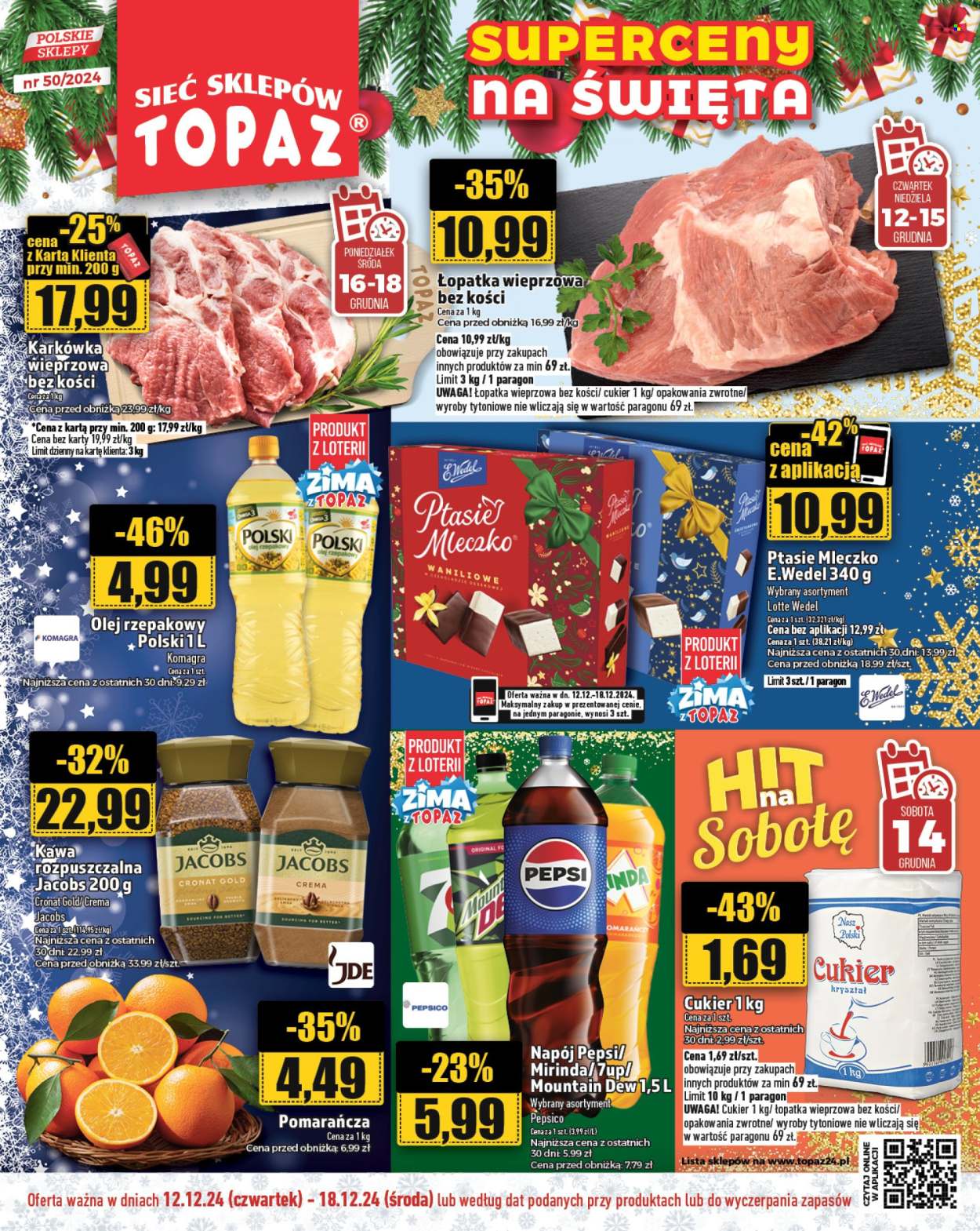 Gazetka Topaz - 12.12.2024 - 18.12.2024. Strona 1