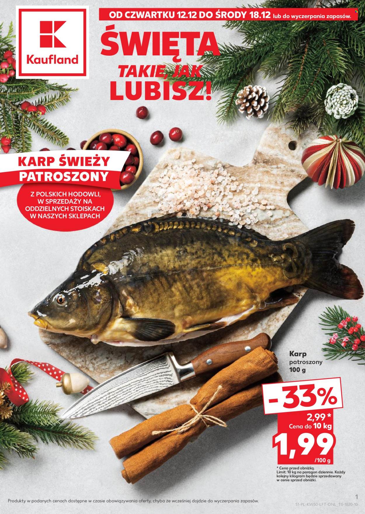 Gazetka Kaufland - 12.12.2024 - 18.12.2024. Strona 1