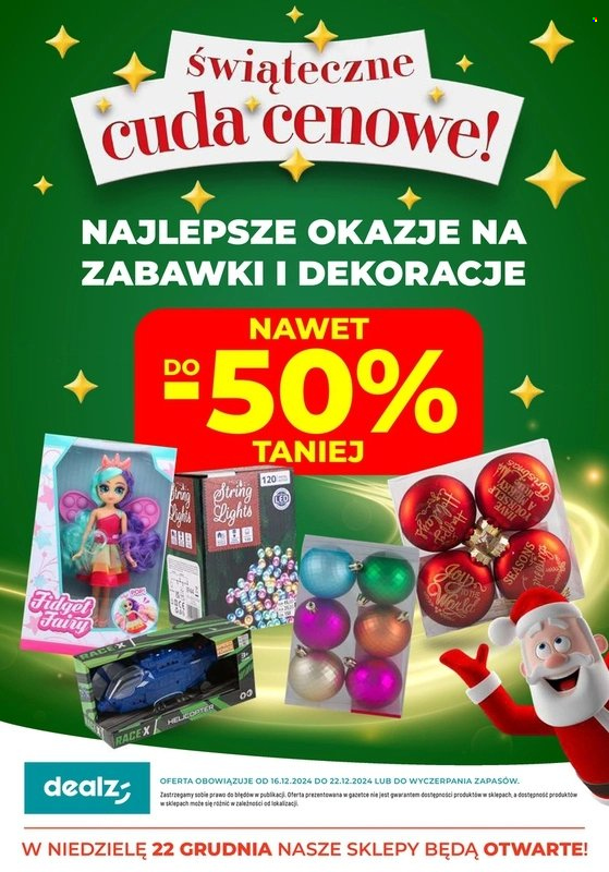 Leták Dealz - 16.12.2024 - 22.12.2024. Strana 1