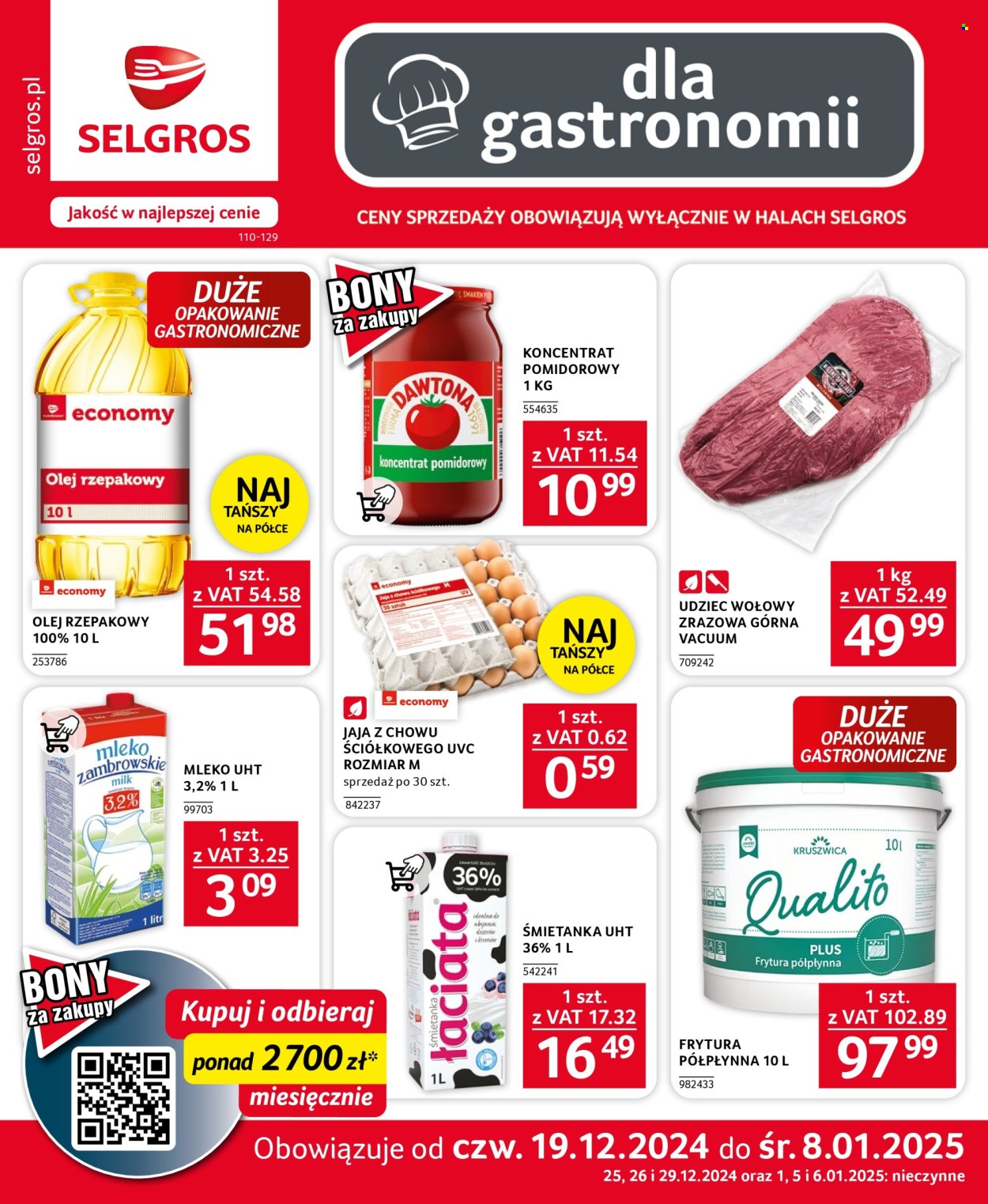 Gazetka Selgros - 19.12.2024 - 8.01.2025. Strona 1