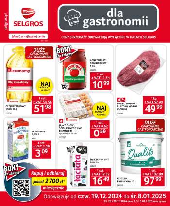 Gazetka Selgros - 19.12.2024 - 8.01.2025.
