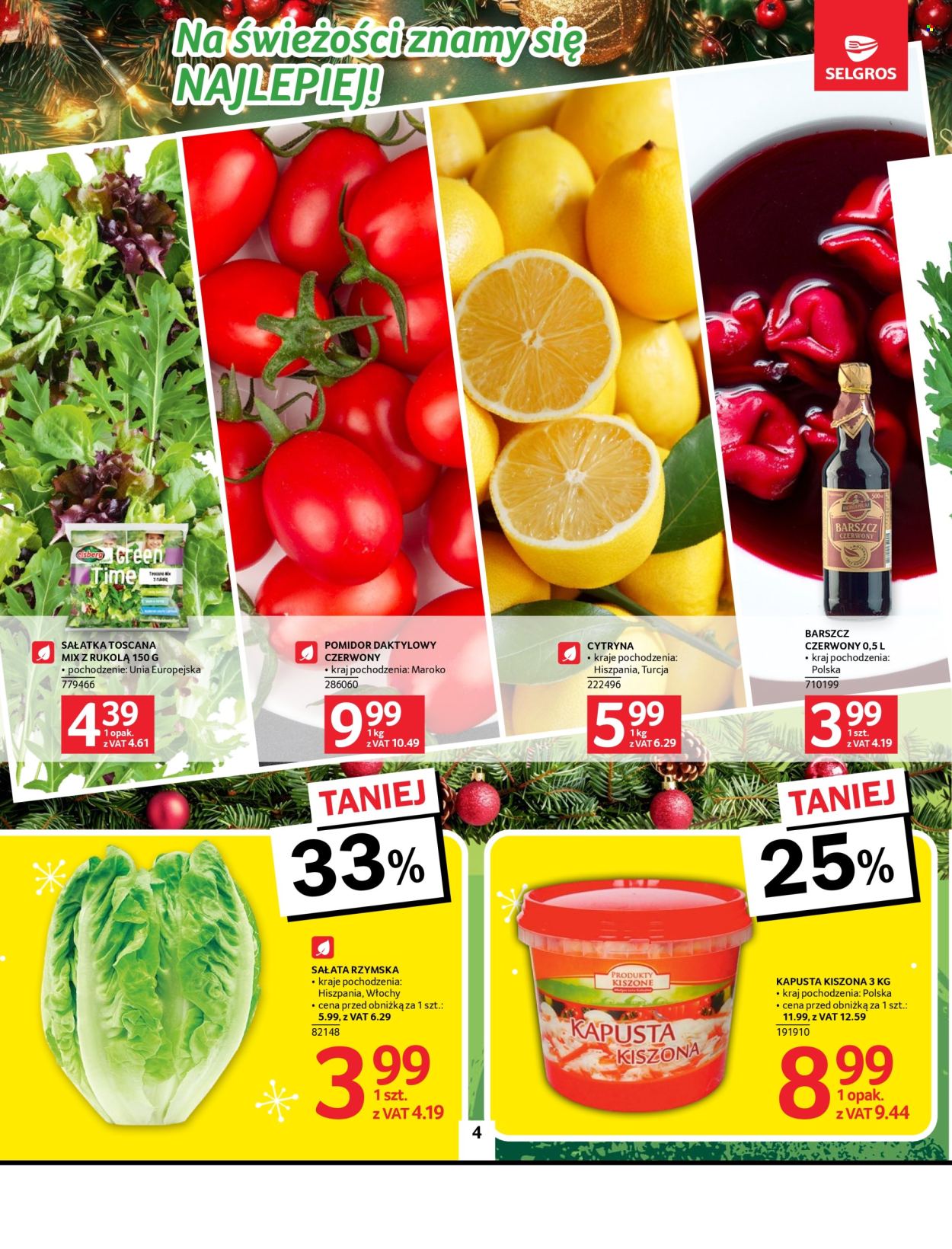 Gazetka Selgros - 19.12.2024 - 24.12.2024. Strona 4