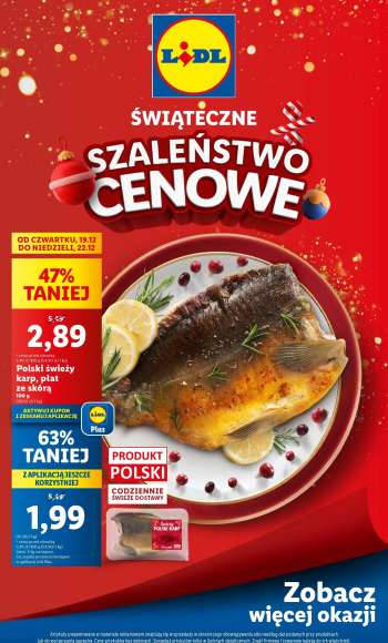 Gazetka Lidl - 19.12.2024 - 22.12.2024.