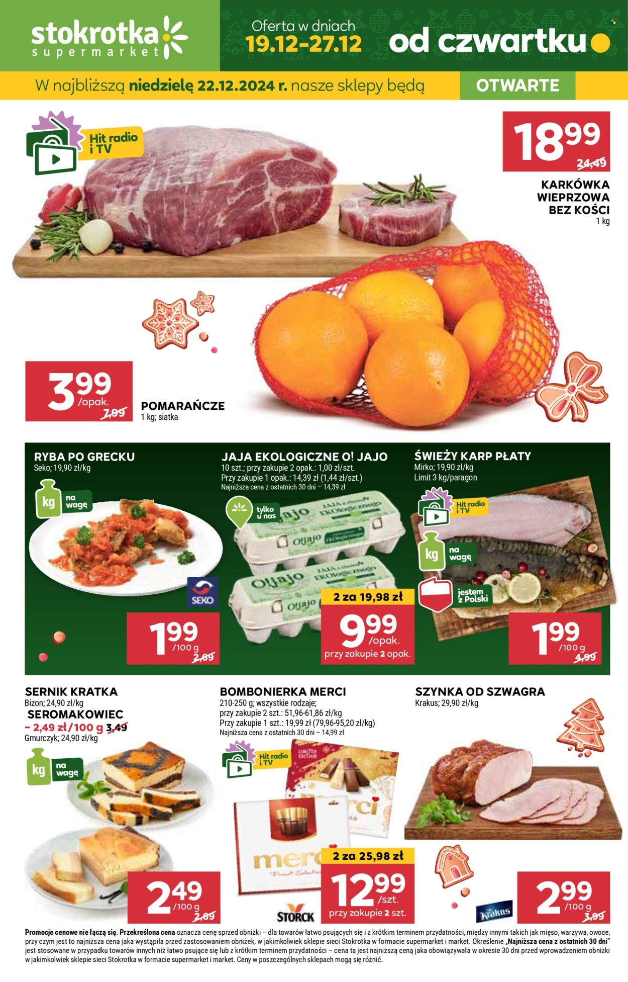 Gazetka Stokrotka Supermarket - 19.12.2024 - 27.12.2024. Strona 1