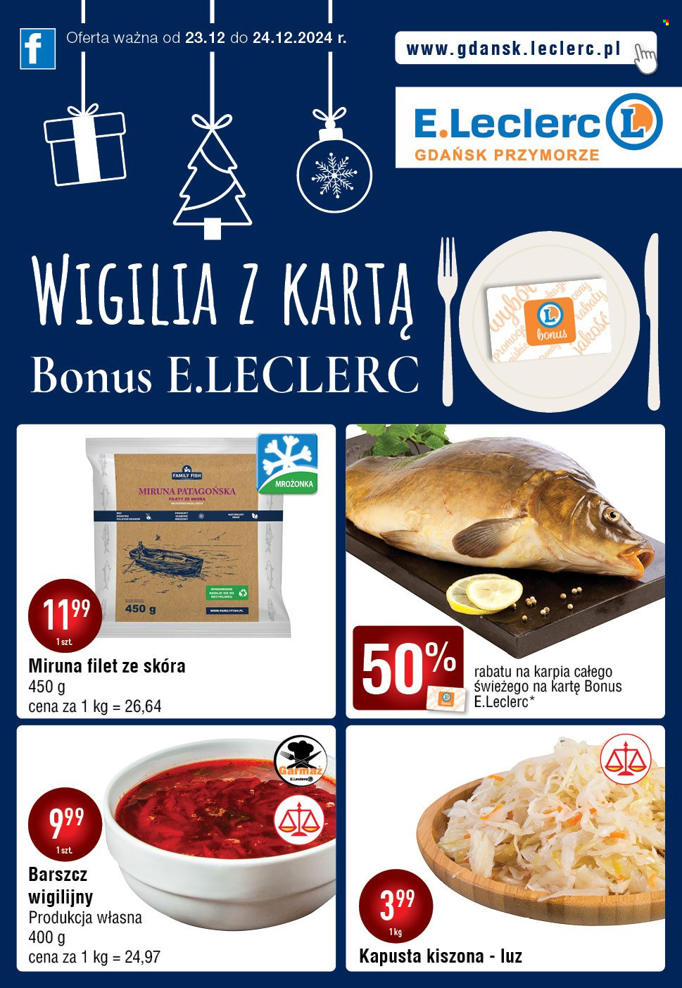 Gazetka E.Leclerc - 23.12.2024 - 24.12.2024. Strona 1