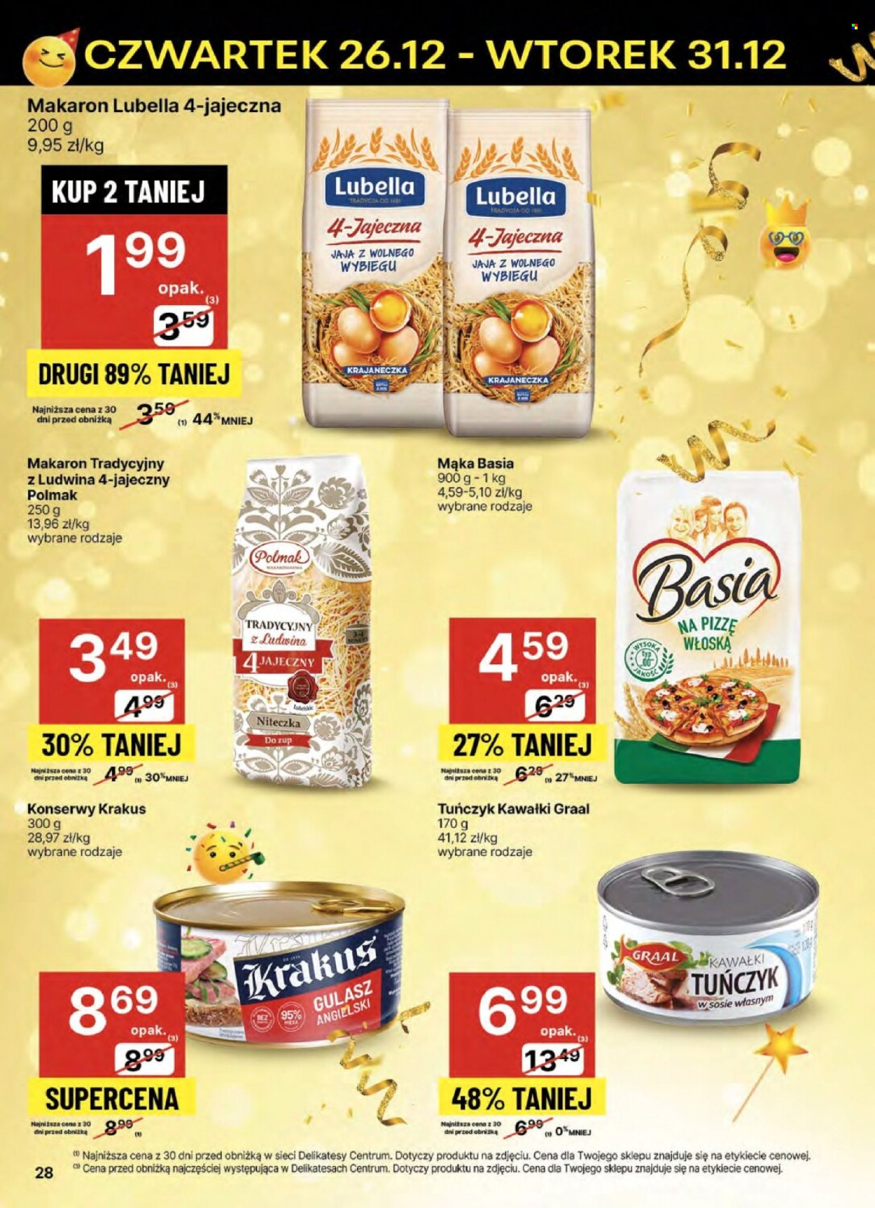 Leták Delikatesy Centrum - 26.12.2024 - 31.12.2024. Strana 28
