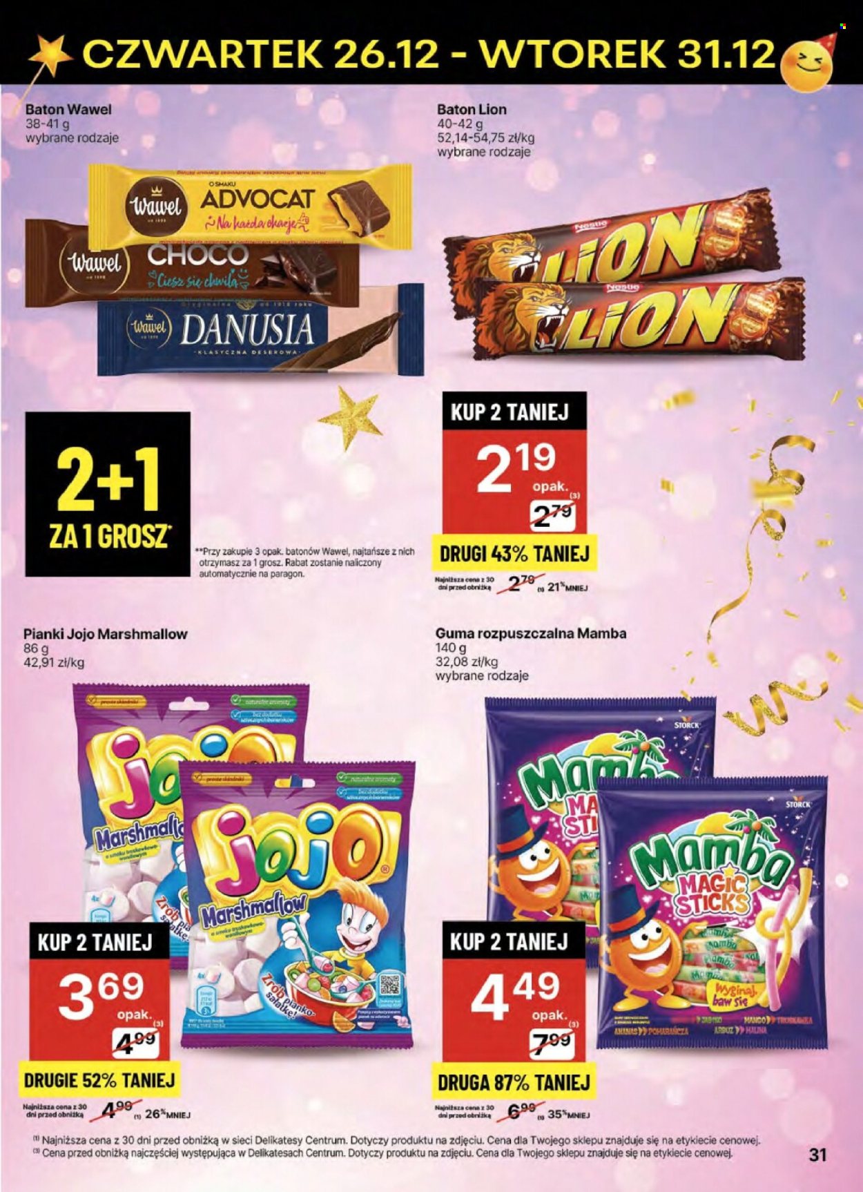 Leták Delikatesy Centrum - 26.12.2024 - 31.12.2024. Strana 31