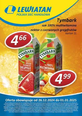 Gazetka Lewiatan - 26.12.2024 - 1.01.2025.