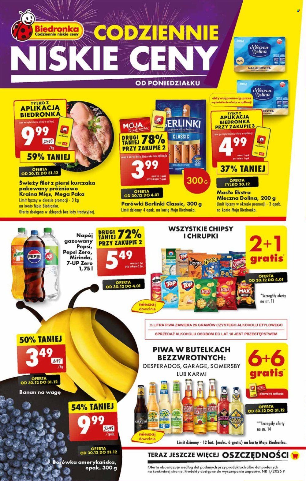 Gazetka Biedronka - 30.12.2024 - 4.01.2025. Strona 1