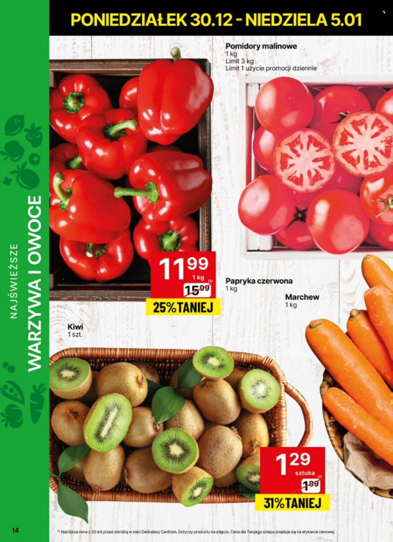 Leták Delikatesy Centrum - 30.12.2024 - 5.1.2025. Strana 14