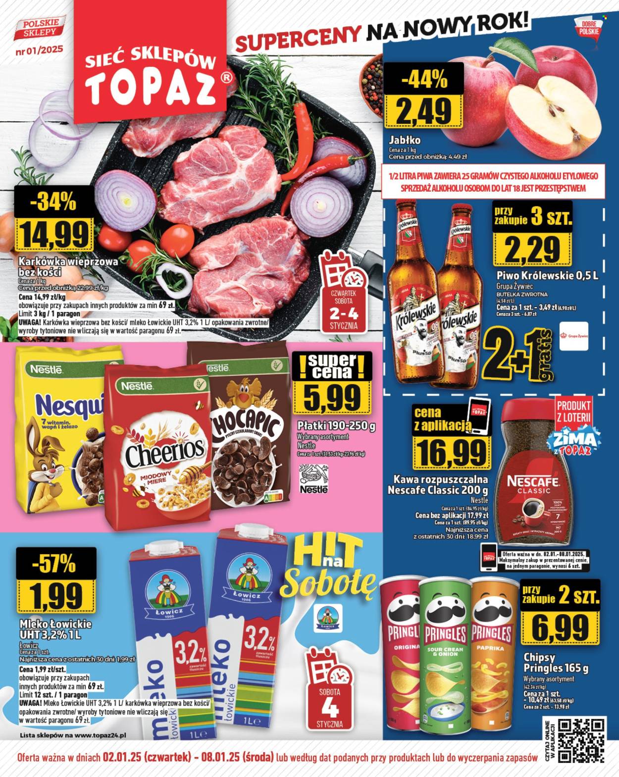 Gazetka Topaz - 2.01.2025 - 8.01.2025. Strona 1