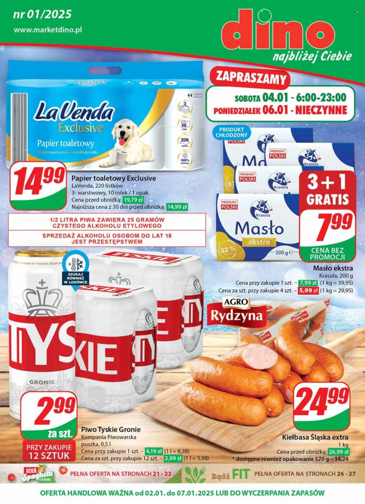 Leták Dino - 2.1.2025 - 7.1.2025. Strana 1