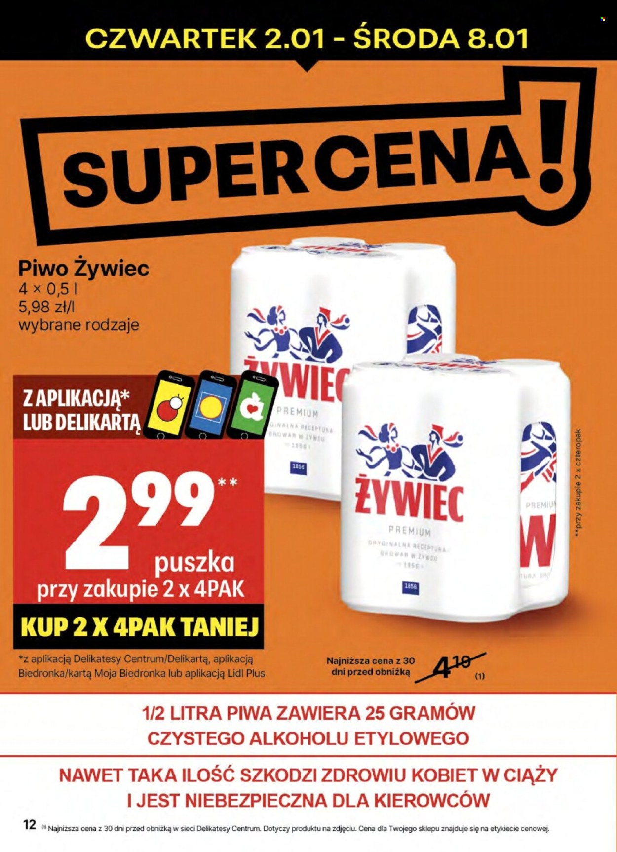 Gazetka Delikatesy Centrum - 2.01.2025 - 8.01.2025. Strona 12