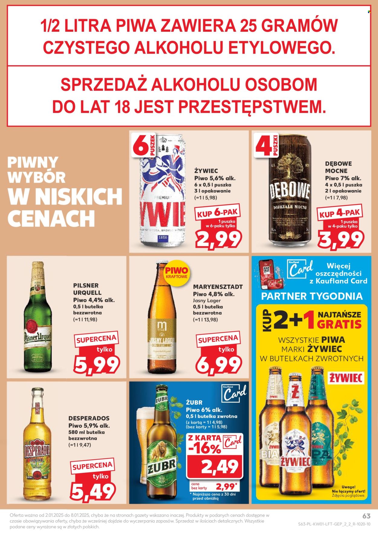 Gazetka Kaufland - 2.01.2025 - 8.01.2025. Strona 63