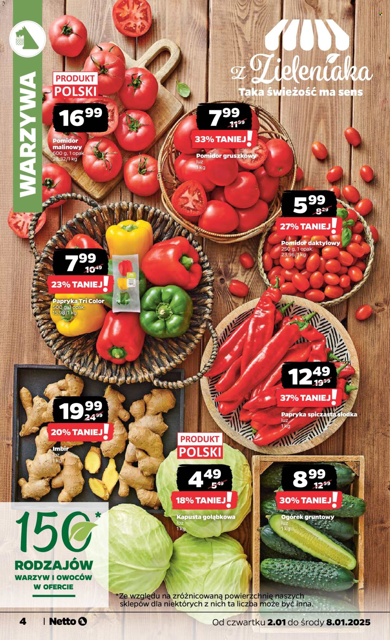 Leták Netto - 2.1.2025 - 8.1.2025. Strana 4