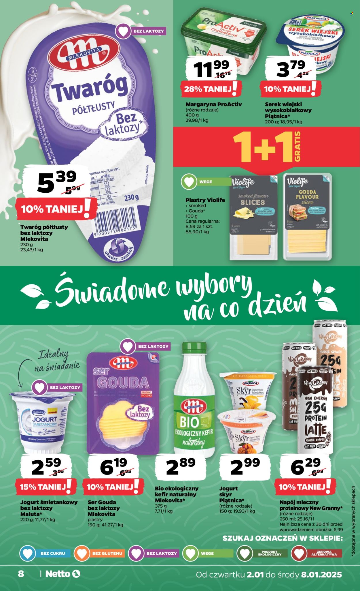 Leták Netto - 2.1.2025 - 8.1.2025. Strana 8