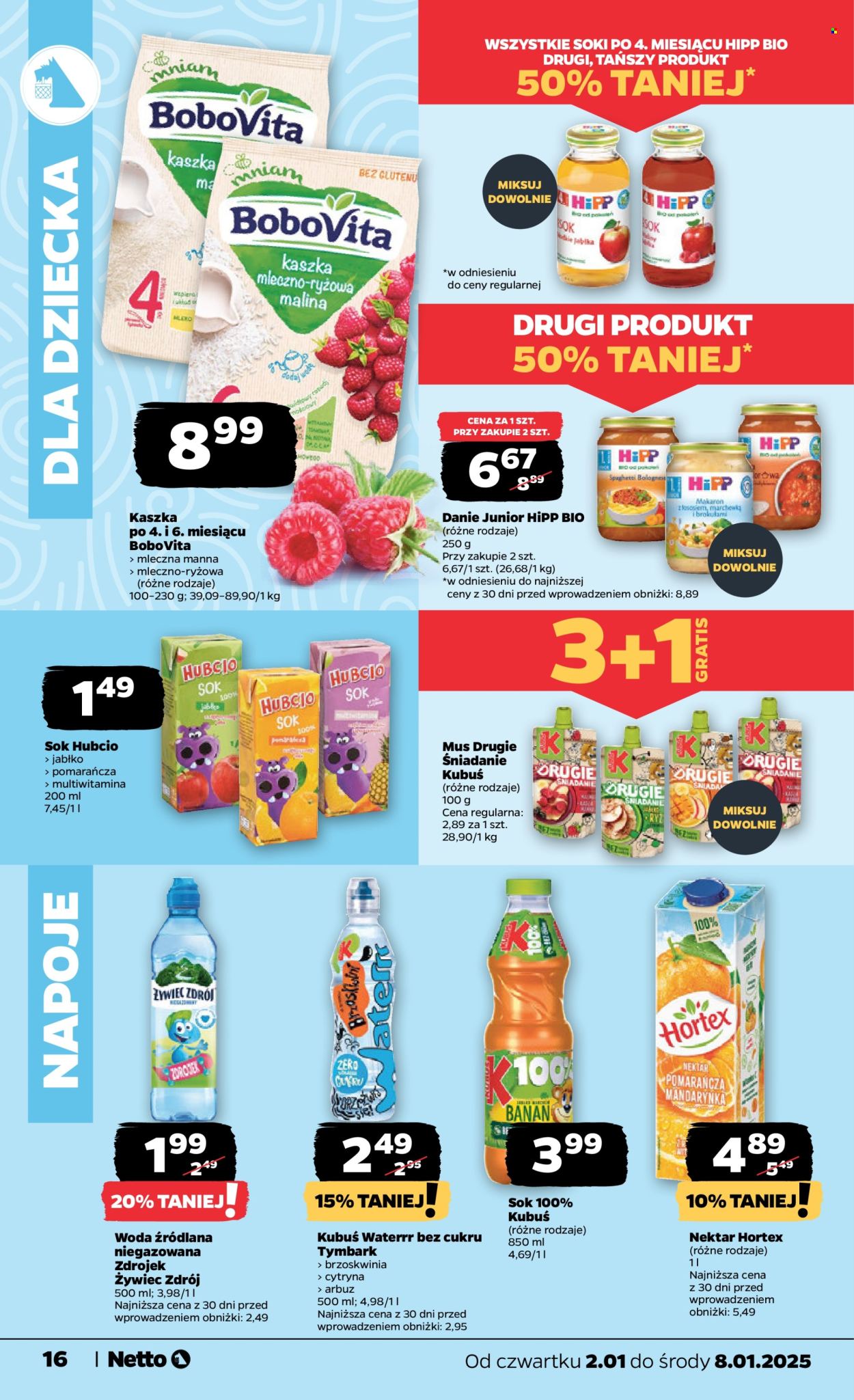 Leták Netto - 2.1.2025 - 8.1.2025. Strana 16