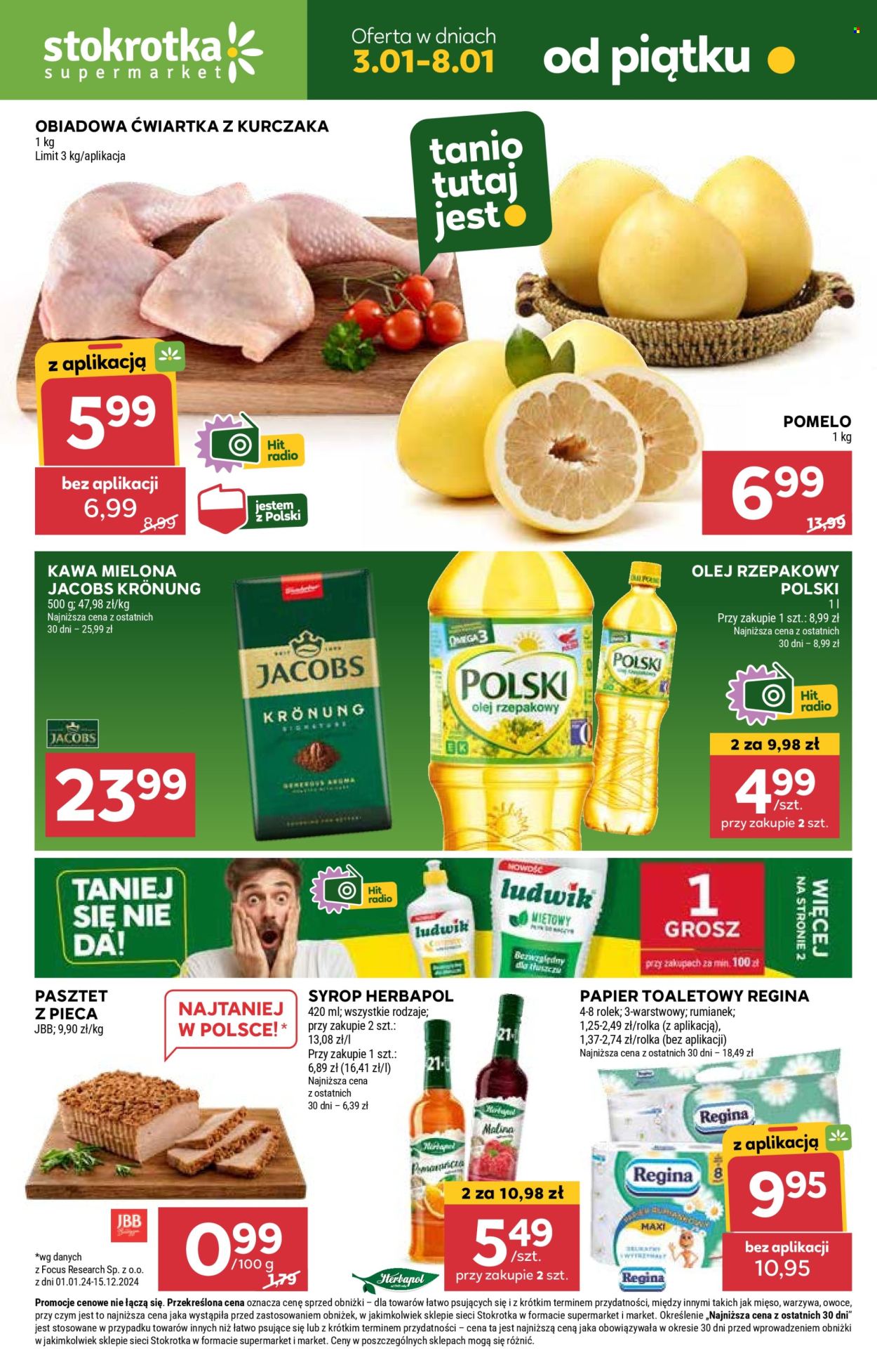 Gazetka Stokrotka Supermarket - 3.01.2025 - 8.01.2025. Strona 1