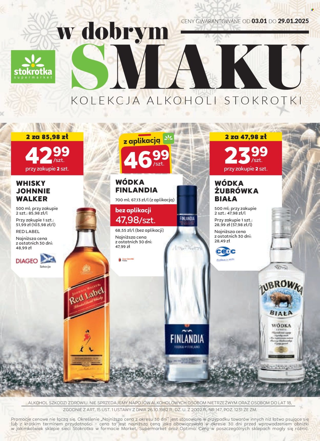 Gazetka Stokrotka Supermarket - 3.01.2025 - 29.01.2025. Strona 1