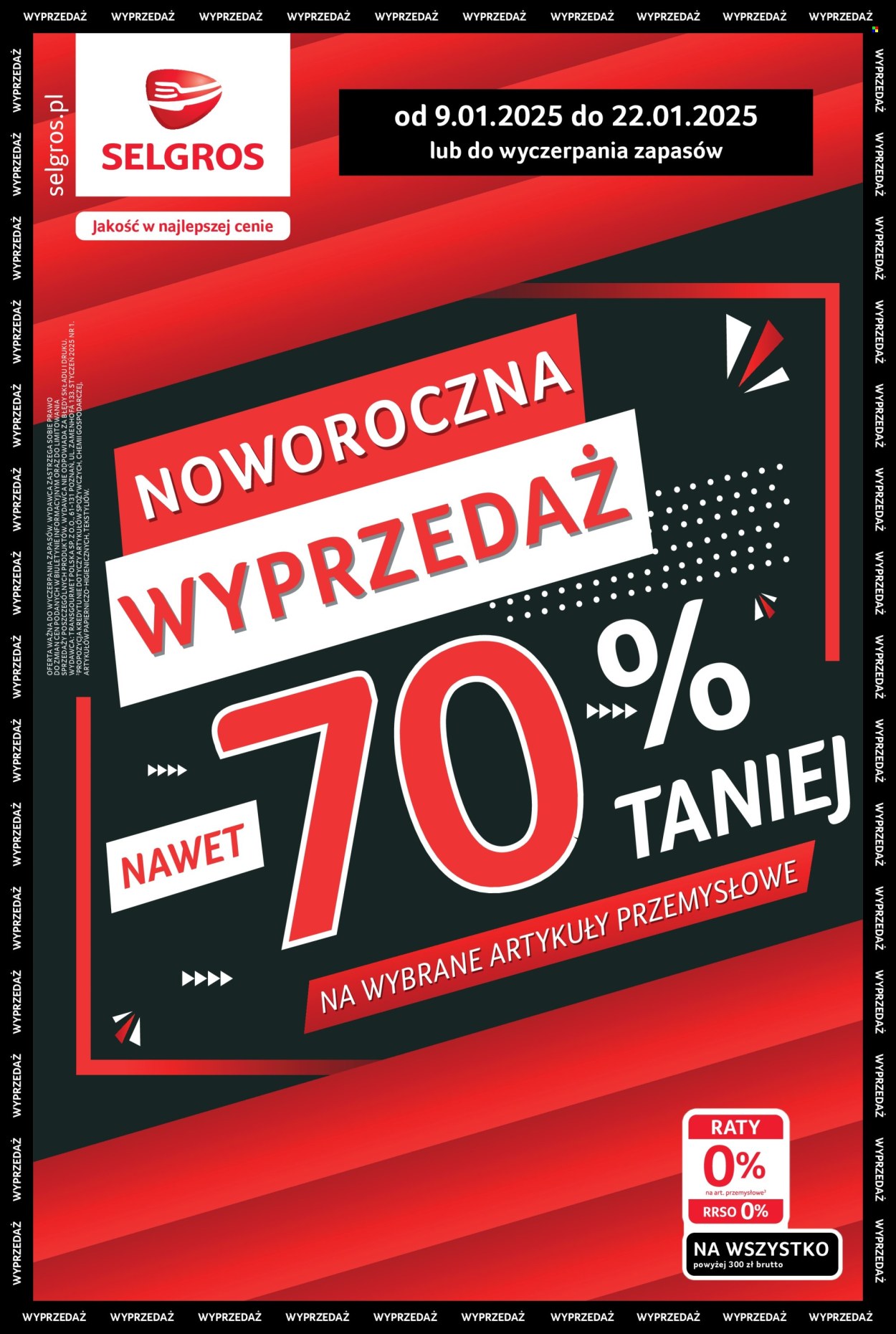Gazetka Selgros - 9.01.2025 - 22.01.2025. Strona 1
