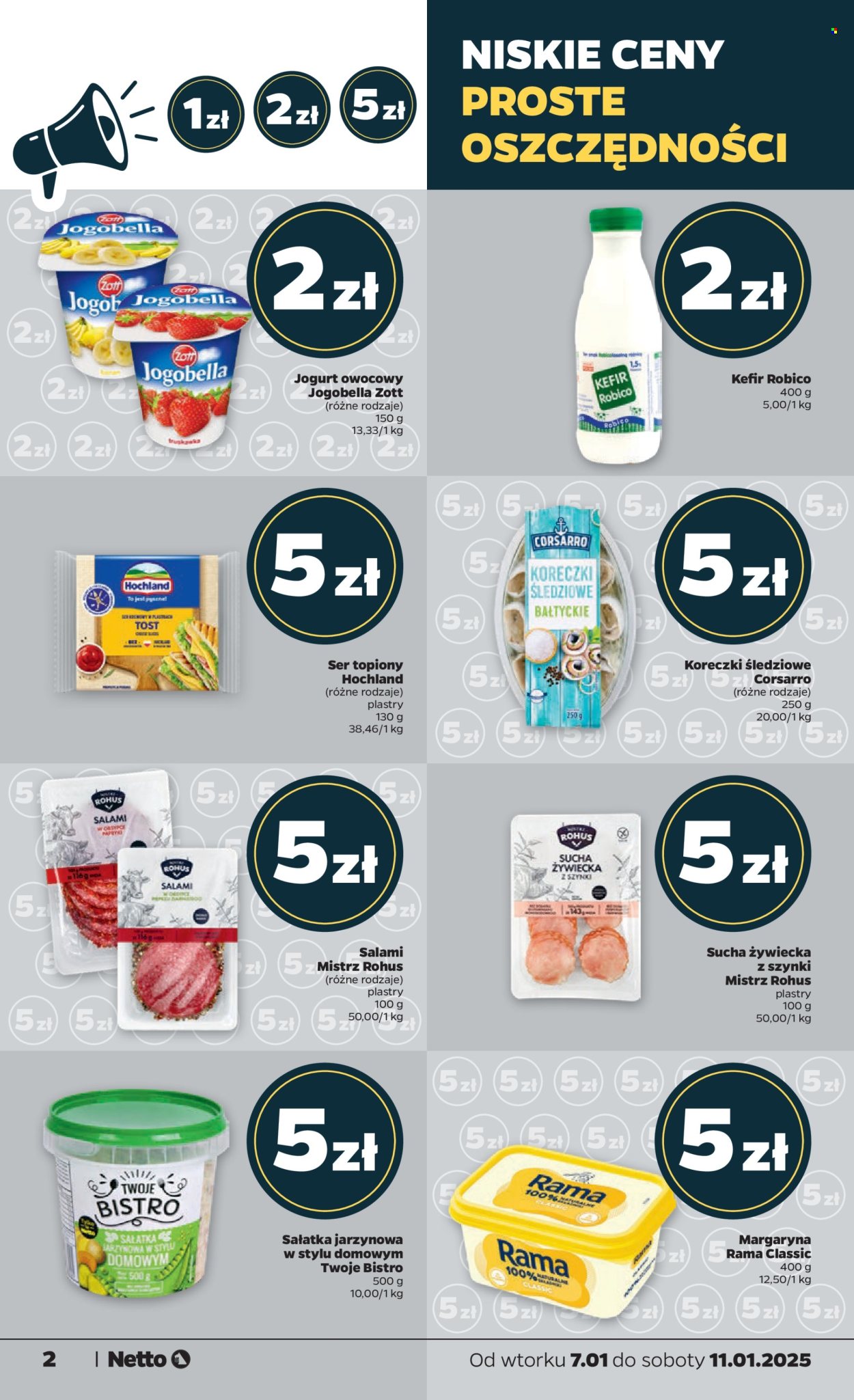 Leták Netto - 7.1.2025 - 11.1.2025. Strana 2