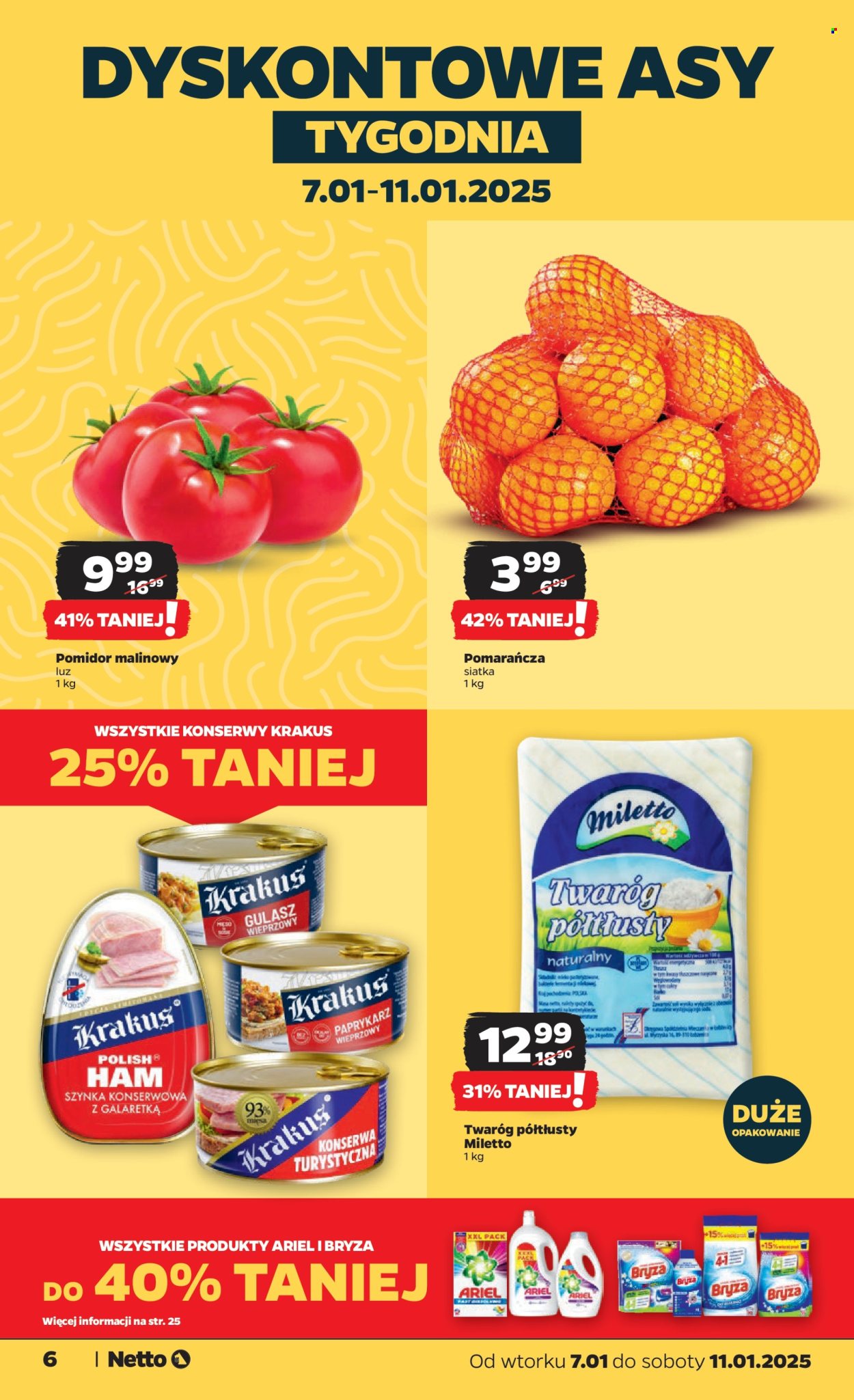 Leták Netto - 7.1.2025 - 11.1.2025. Strana 6