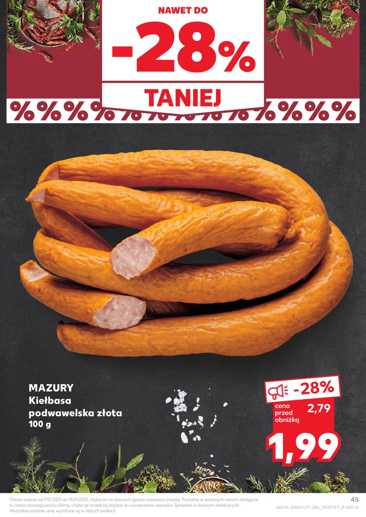 Gazetka Kaufland - 9.01.2025 - 15.01.2025. Strona 45
