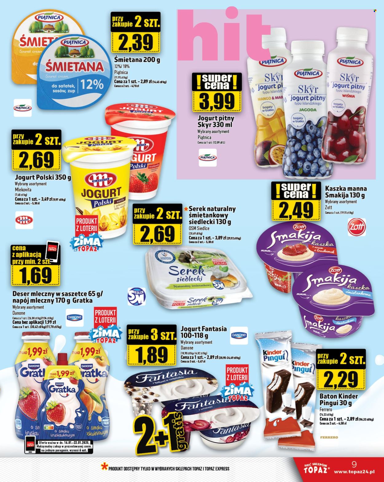 Gazetka Topaz - 16.01.2025 - 22.01.2025. Strona 9
