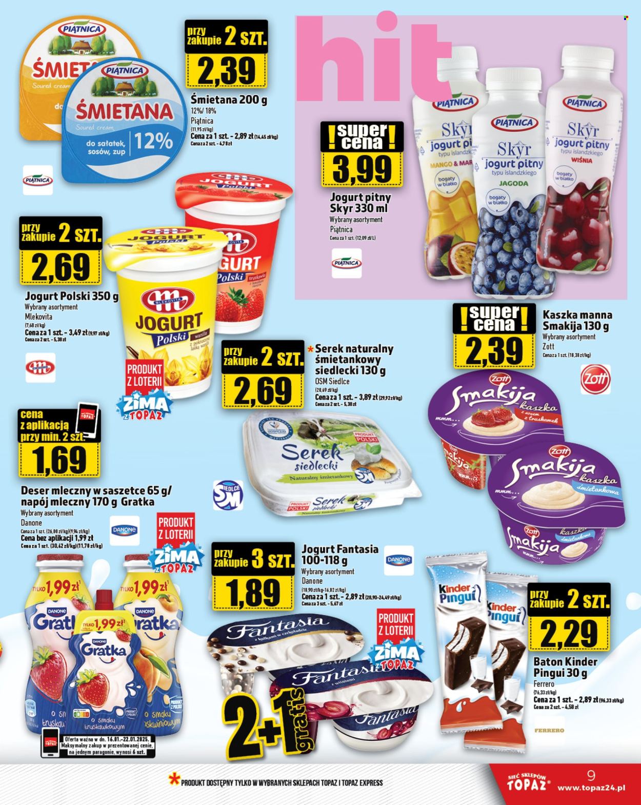 Gazetka Topaz - 16.01.2025 - 22.01.2025. Strona 9