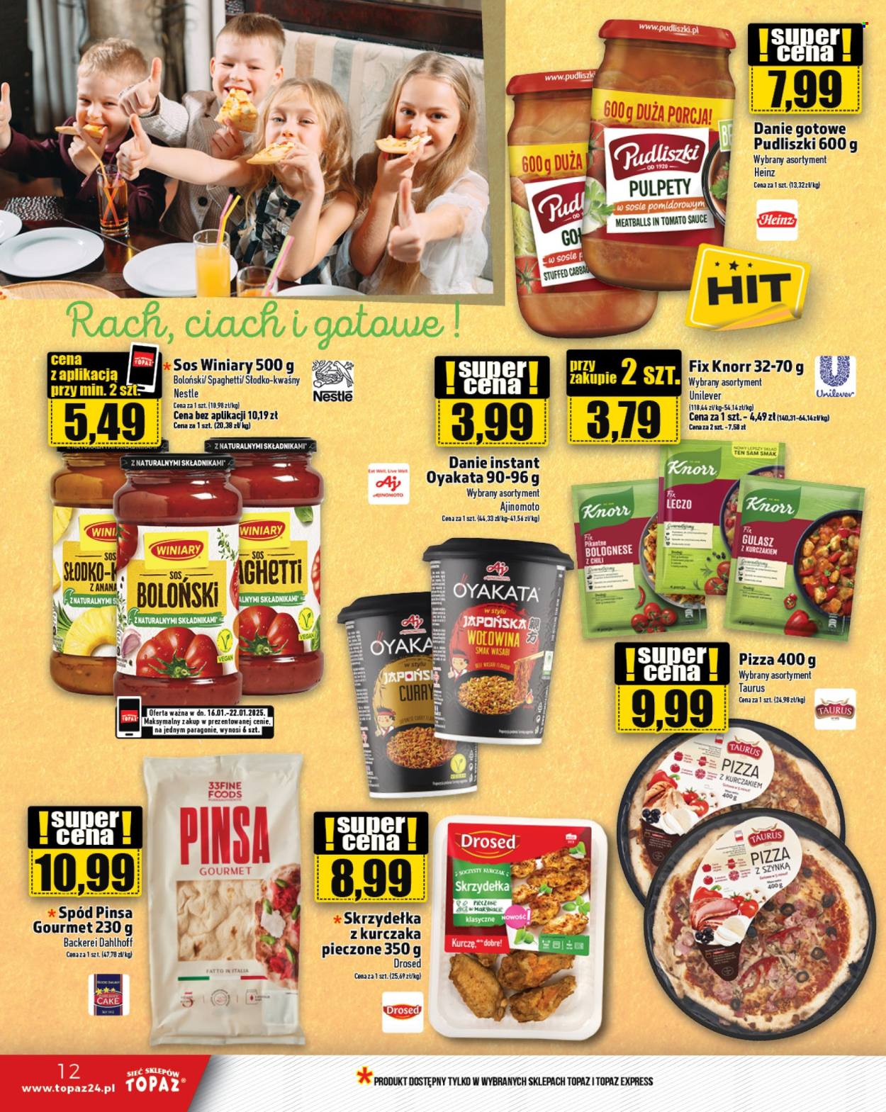 Gazetka Topaz - 16.01.2025 - 22.01.2025. Strona 12