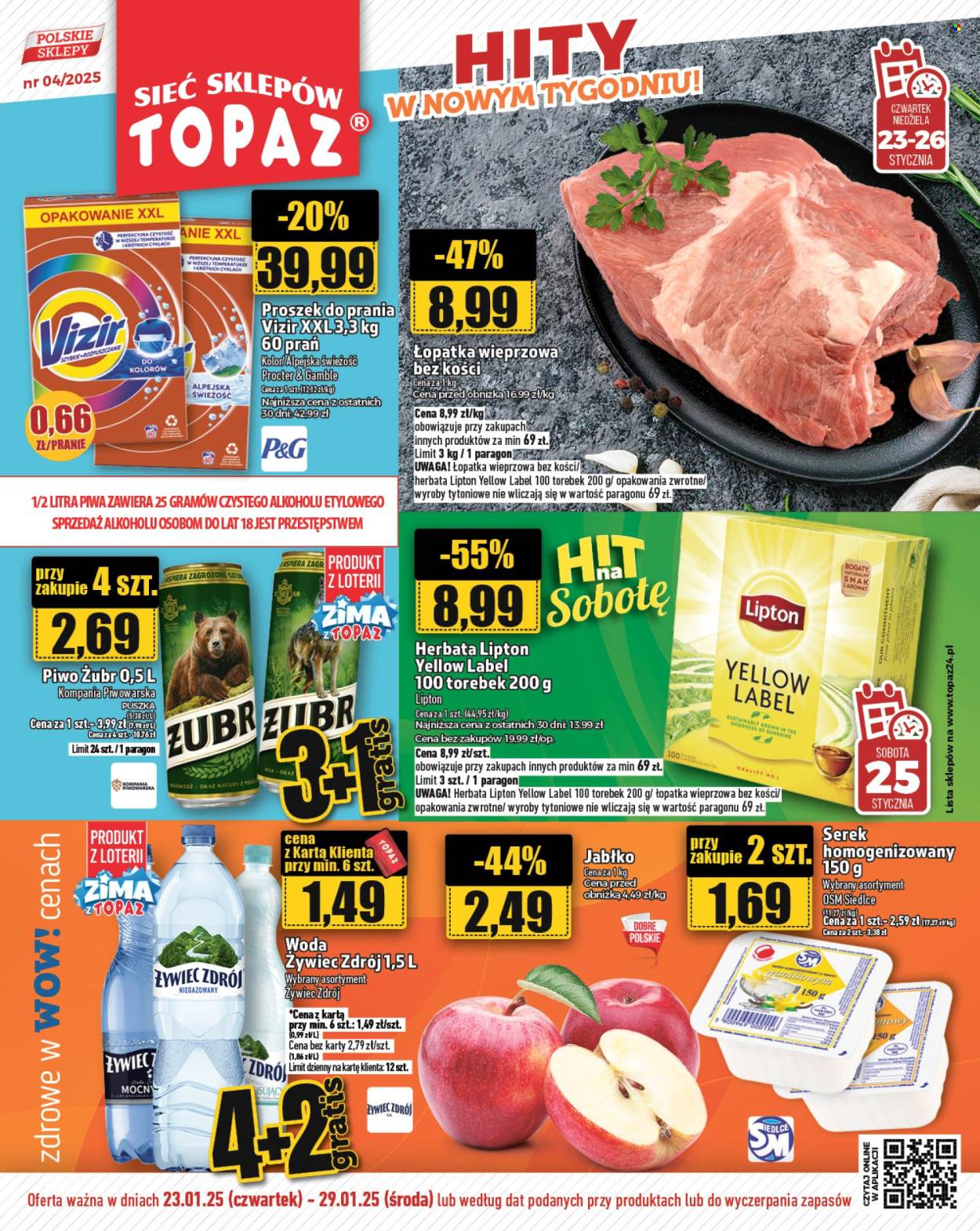 Gazetka Topaz - 23.01.2025 - 29.01.2025. Strona 1