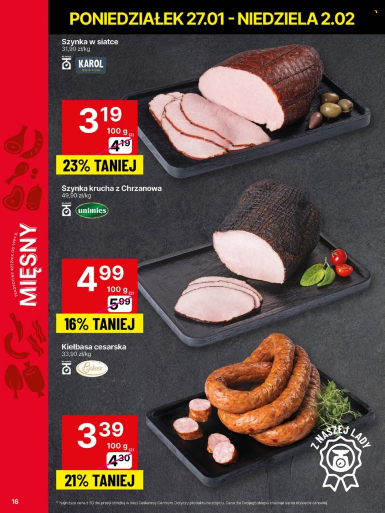 Gazetka Delikatesy Centrum - 27.01.2025 - 2.02.2025. Strona 16