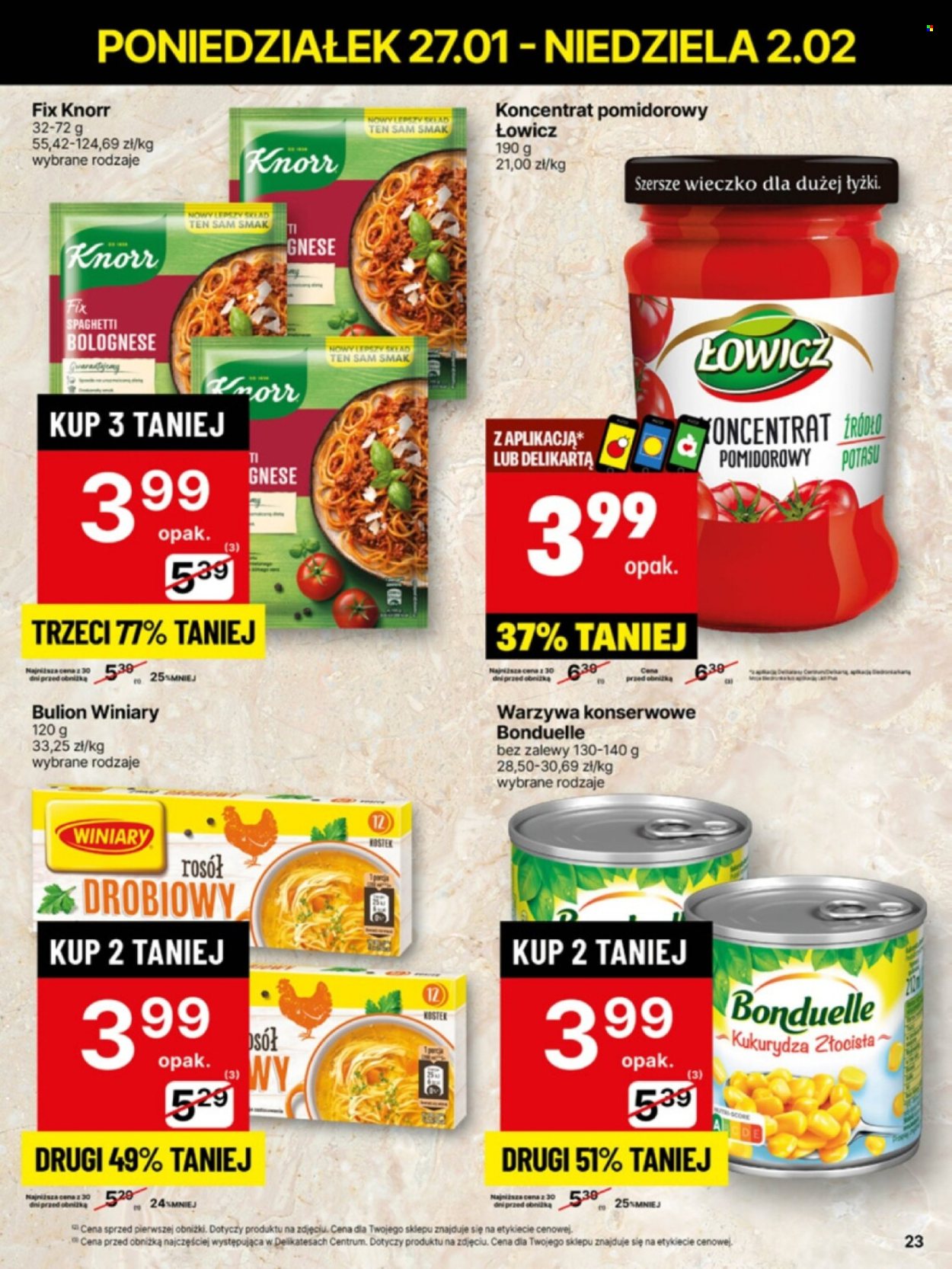 Gazetka Delikatesy Centrum - 27.01.2025 - 2.02.2025. Strona 23