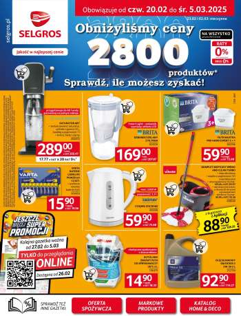 Gazetka Selgros - 20.02.2025 - 5.03.2025.