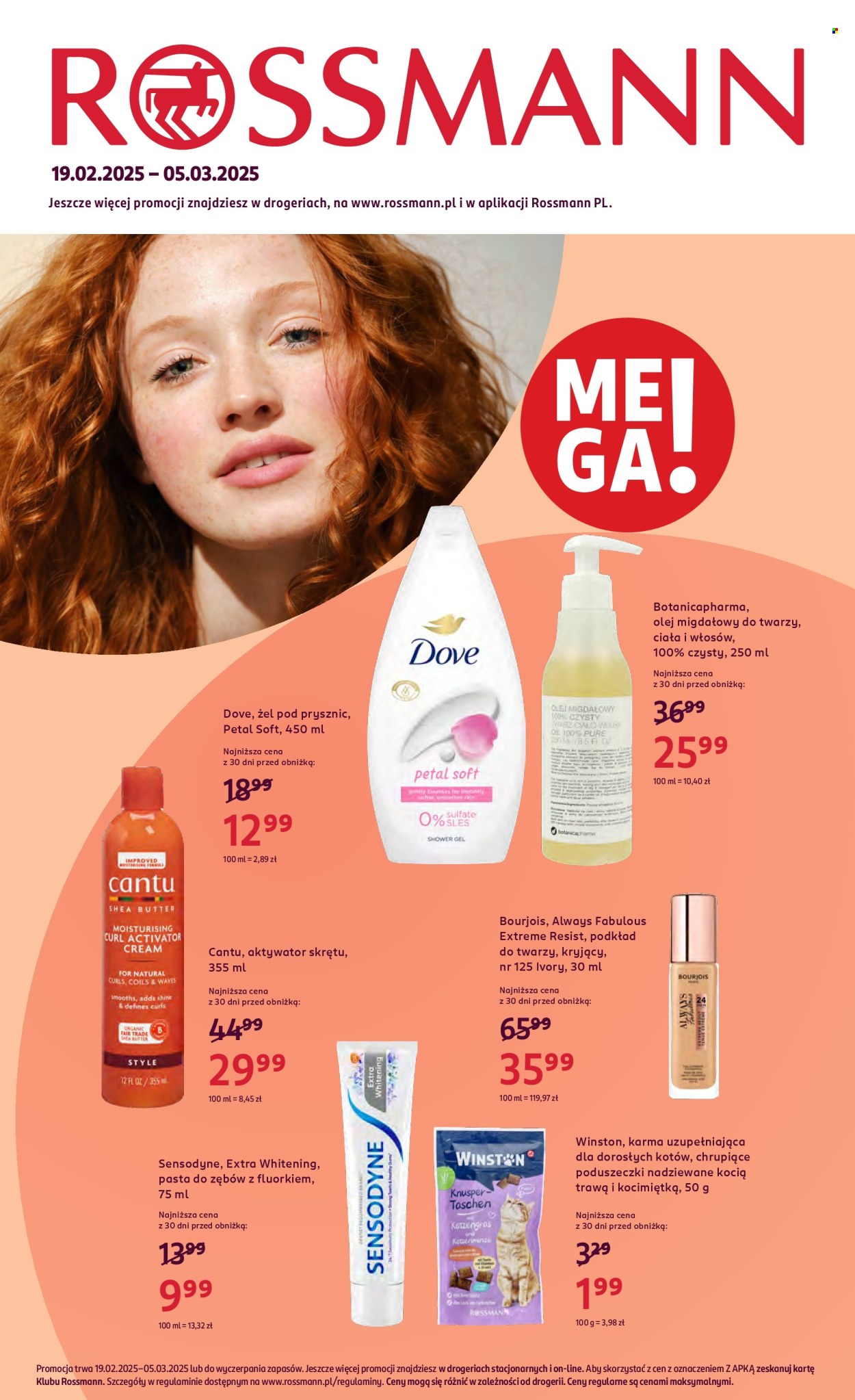 Leták Rossmann - 19.2.2025 - 5.3.2025. Strana 1