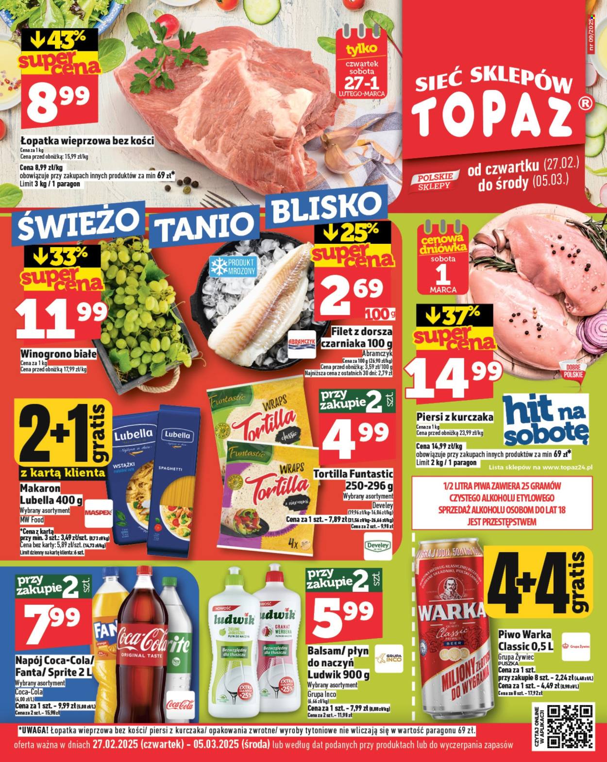 Gazetka Topaz - 27.02.2025 - 5.03.2025. Strona 1