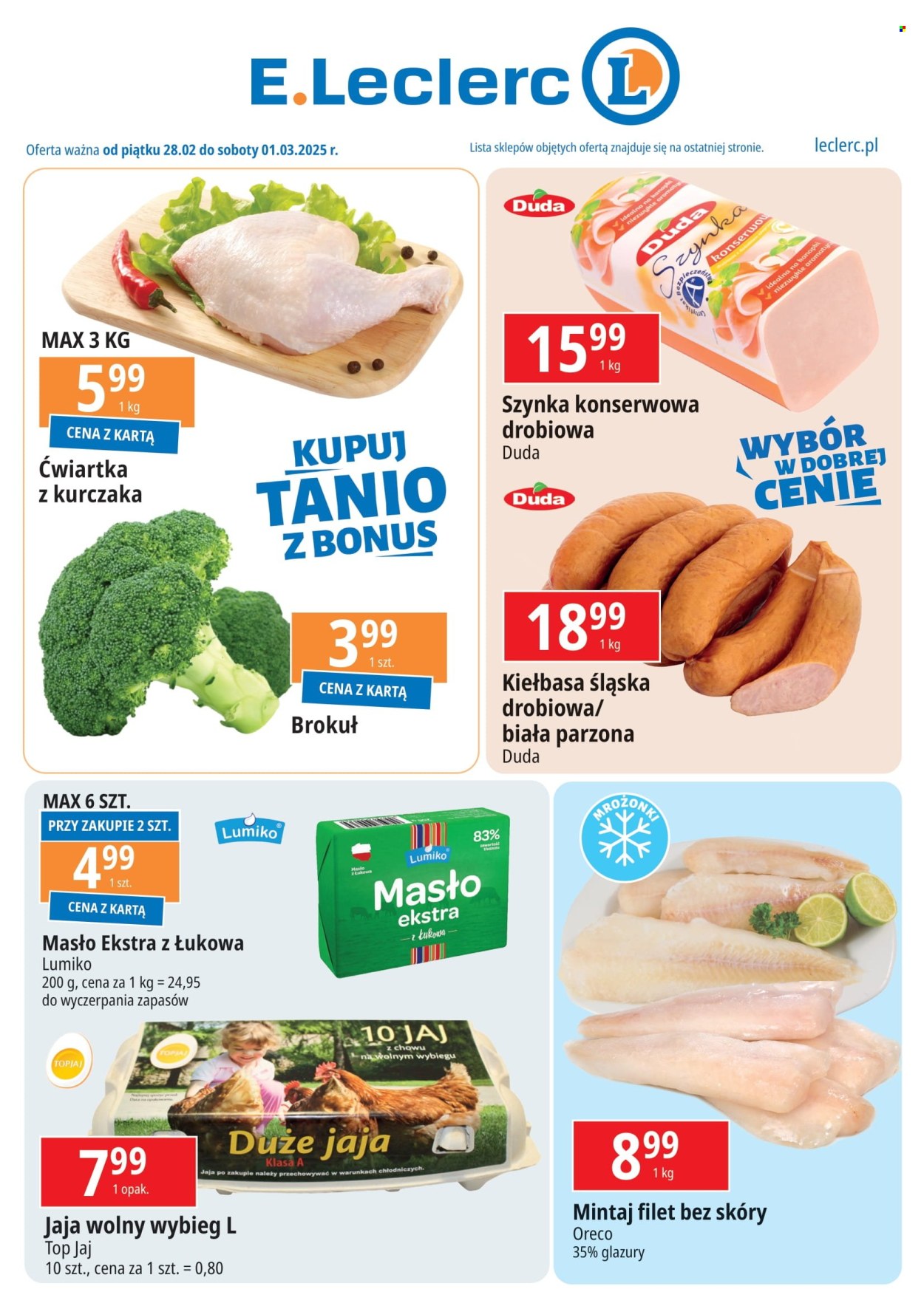 Gazetka E.Leclerc - 28.02.2025 - 1.03.2025. Strona 1