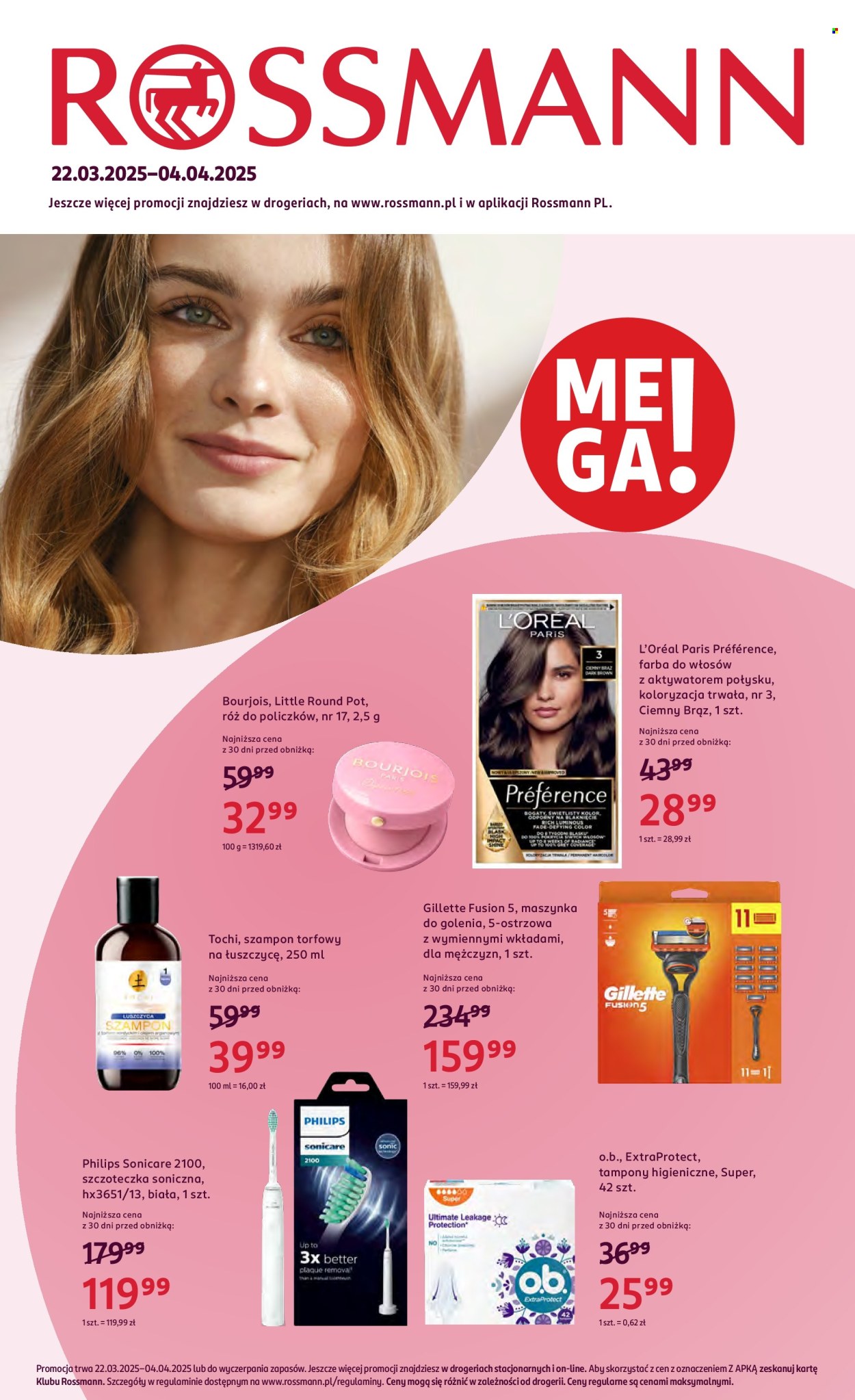 Leták Rossmann - 22.3.2025 - 4.4.2025. Strana 1