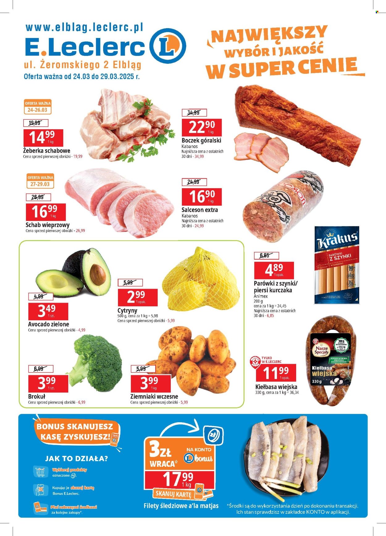 Gazetka E.Leclerc - 24.03.2025 - 29.03.2025. Strona 1