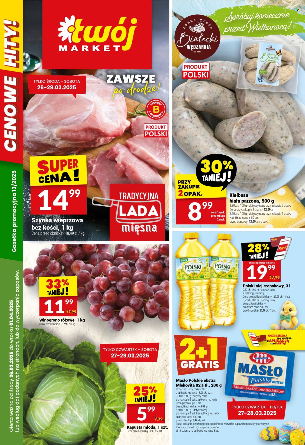 Gazetka Twój Market - 26.03.2025 - 1.04.2025. Strona 1