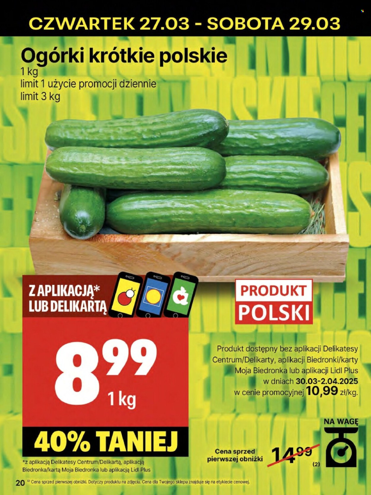 Gazetka Delikatesy Centrum - 27.03.2025 - 2.04.2025. Strona 20