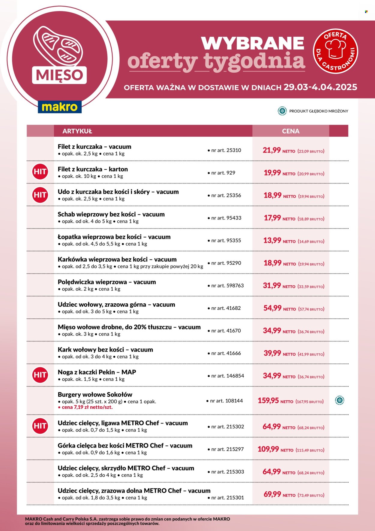 Gazetka Makro - 29.03.2025 - 4.04.2025. Strona 1