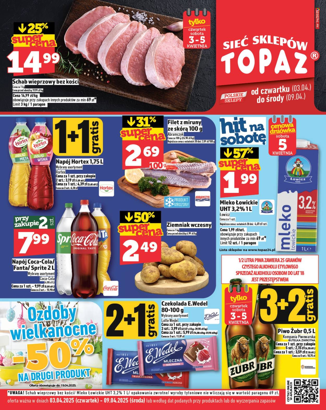 Gazetka Topaz - 3.04.2025 - 9.04.2025. Strona 1