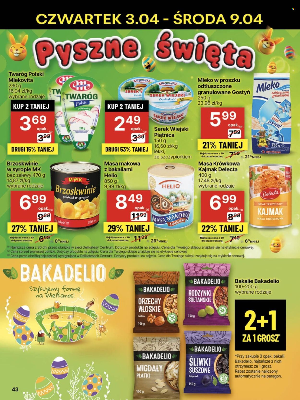 Gazetka Delikatesy Centrum - 3.04.2025 - 9.04.2025. Strona 43