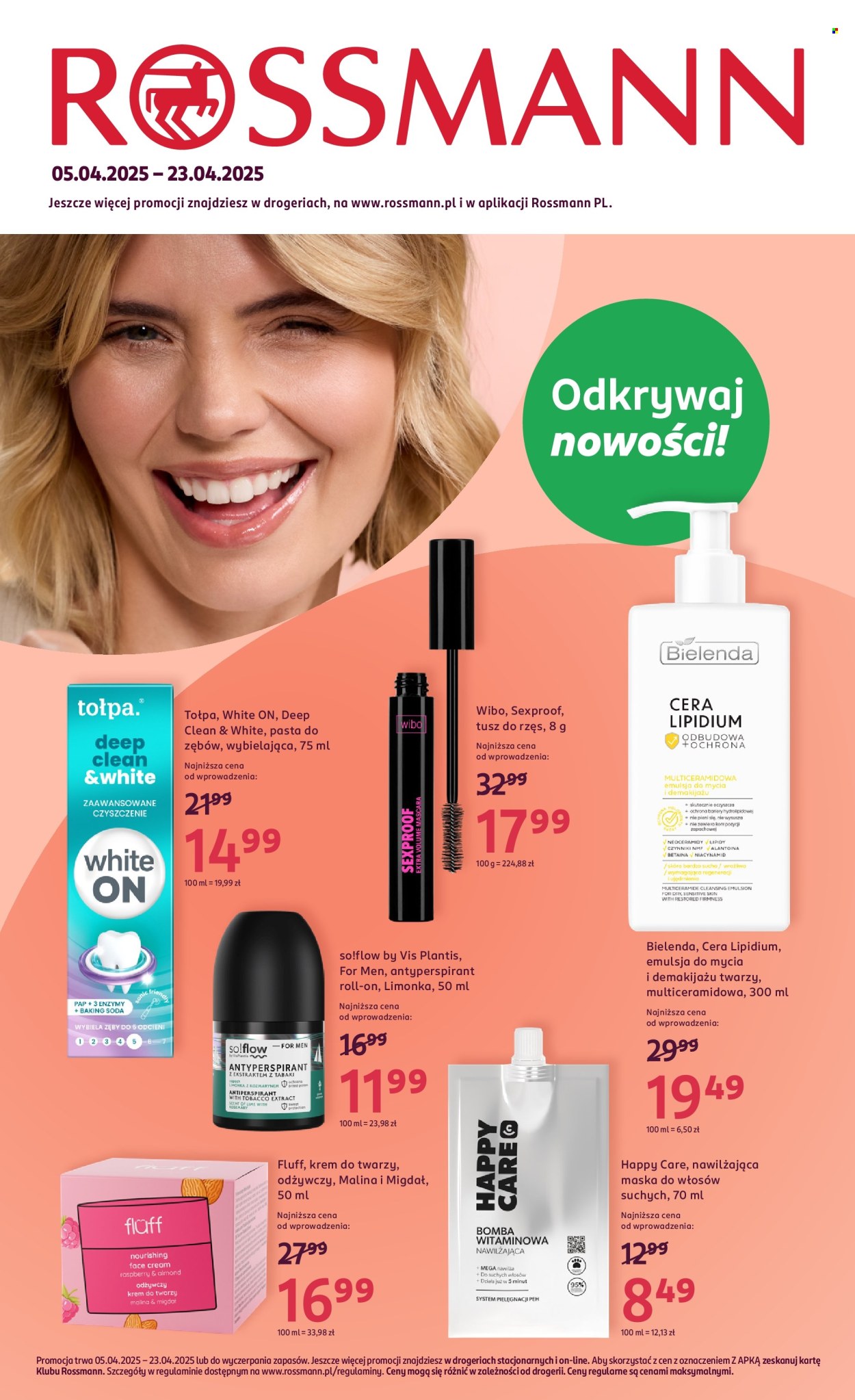 Leták Rossmann - 5.4.2025 - 23.4.2025. Strana 1