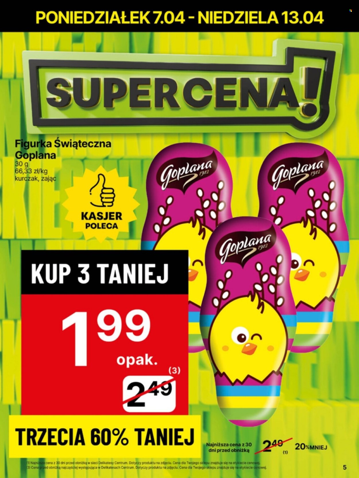 Gazetka Delikatesy Centrum - 7.04.2025 - 13.04.2025. Strona 5