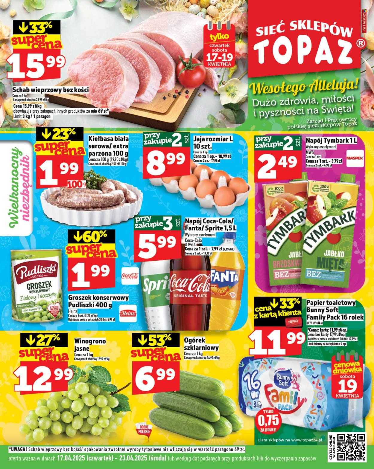 Gazetka Topaz - 17.04.2025 - 23.04.2025. Strona 1