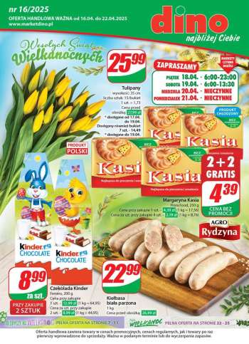 Gazetka Dino - 16.04.2025 - 22.04.2025.