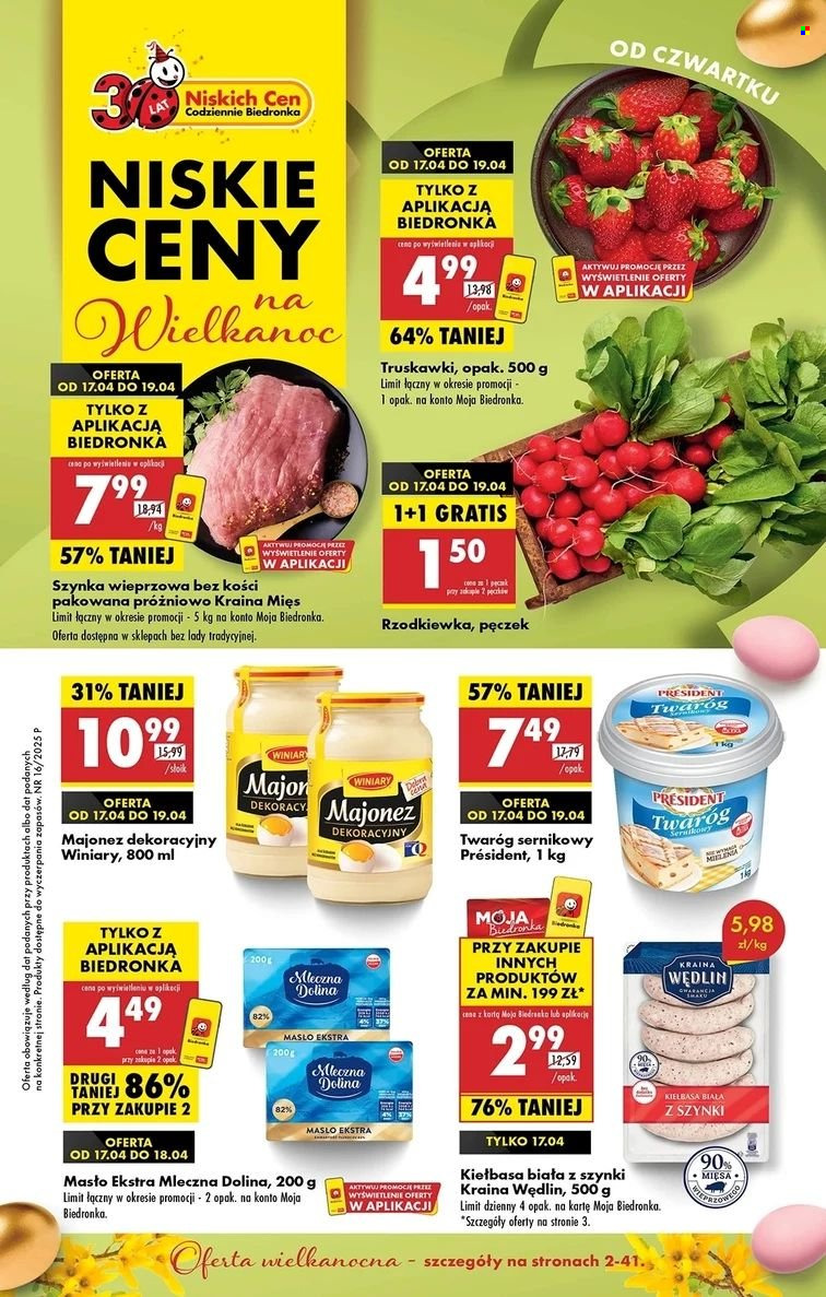 Gazetka Biedronka - 17.04.2025 - 23.04.2025. Strona 1