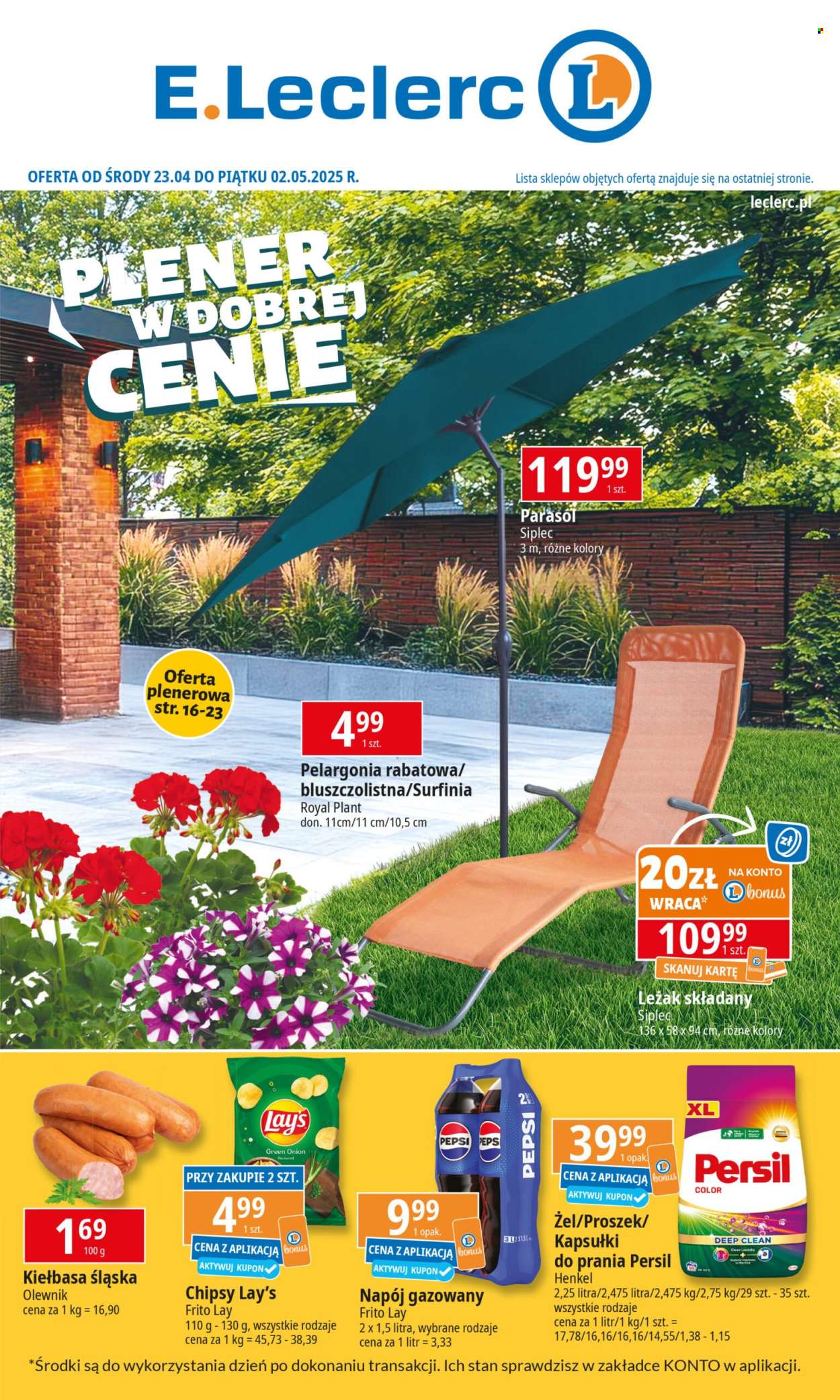 Gazetka E.Leclerc - 23.04.2025 - 2.05.2025. Strona 1